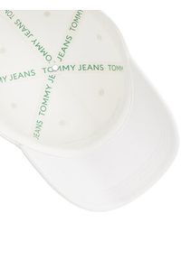 Tommy Jeans Czapka z daszkiem Tjm Linear Logo Cap AM0AM12958 Biały. Kolor: biały. Materiał: materiał, bawełna