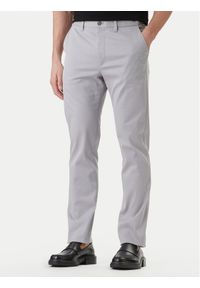 Calvin Klein Chinosy LV040EM633 Szary Slim Fit. Kolor: szary. Materiał: bawełna #1