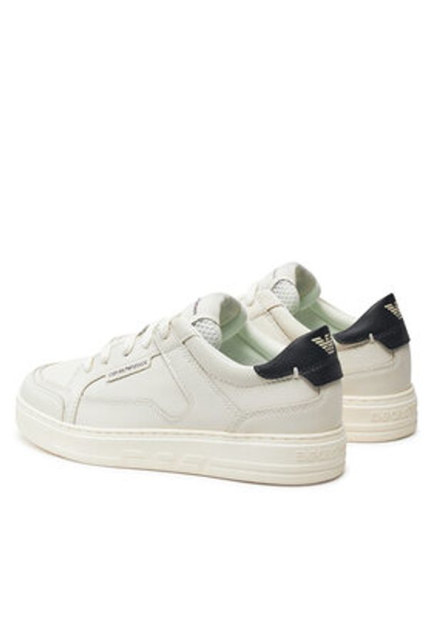 Emporio Armani Sneakersy X4X568 XN162 U065 Biały. Kolor: biały. Materiał: skóra