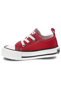 Big-Star - Czerwone Trampki Big Star Dziecięce Buty Wsuwane. Zapięcie: bez zapięcia. Kolor: czerwony. Materiał: materiał, guma. Szerokość cholewki: normalna