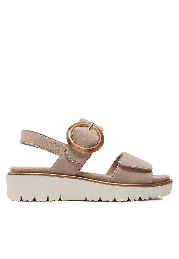 Sandały Ara. Kolor: beżowy