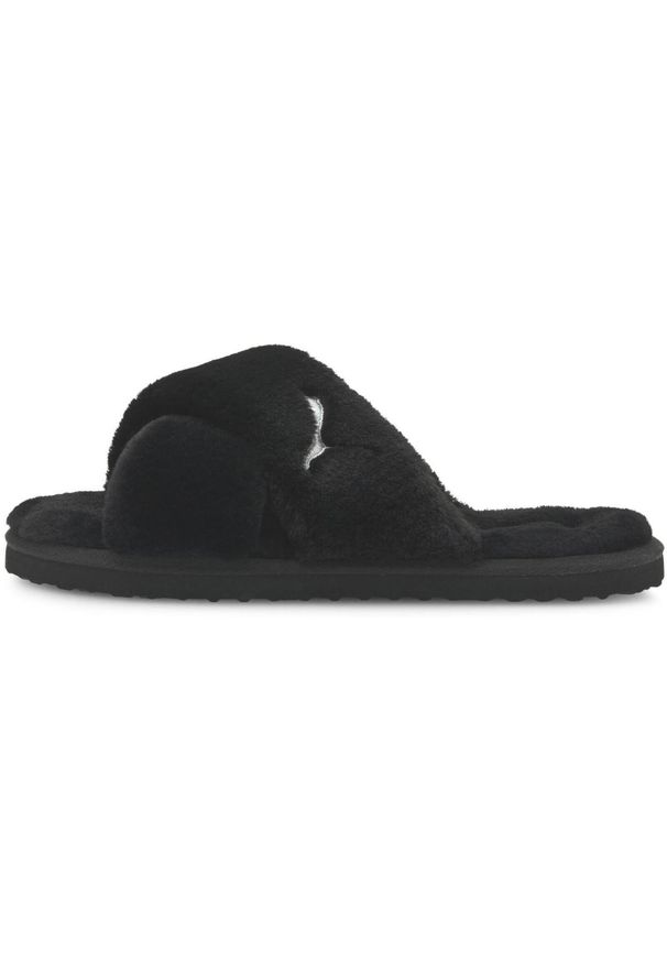 Klapki Puma Fluff X Strap, Kobiety. Kolor: czarny, biały, wielokolorowy. Materiał: materiał. Styl: sportowy