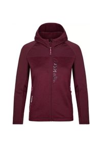 Damska warstwa środkowa z kapturem Kilpi LAYANA-W. Typ kołnierza: kaptur. Kolor: czerwony. Materiał: polar. Sport: turystyka piesza #1