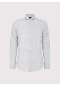 Pako Lorente - PAKO LORENTE - Biała koszula męska w mikrowzór. Kolor: biały. Materiał: bawełna, elastan. Długość rękawa: długi rękaw. Długość: długie #2