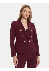Rinascimento Marynarka CFC0126227003 Bordowy Slim Fit. Kolor: czerwony. Materiał: syntetyk