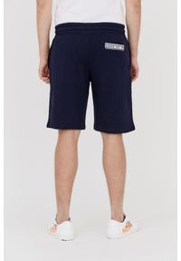 Guess - GUESS Granatowe dresowe szorty męskie, Rozmiar L. Kolor: niebieski. Materiał: bawełna, dresówka #5