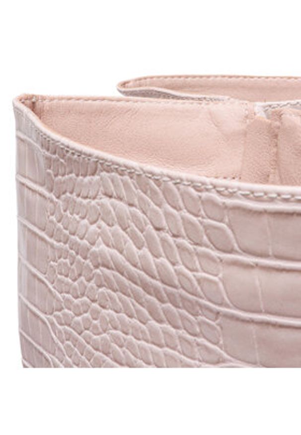 DeeZee Kozaki HXXS220146 Beżowy. Kolor: beżowy. Materiał: skóra