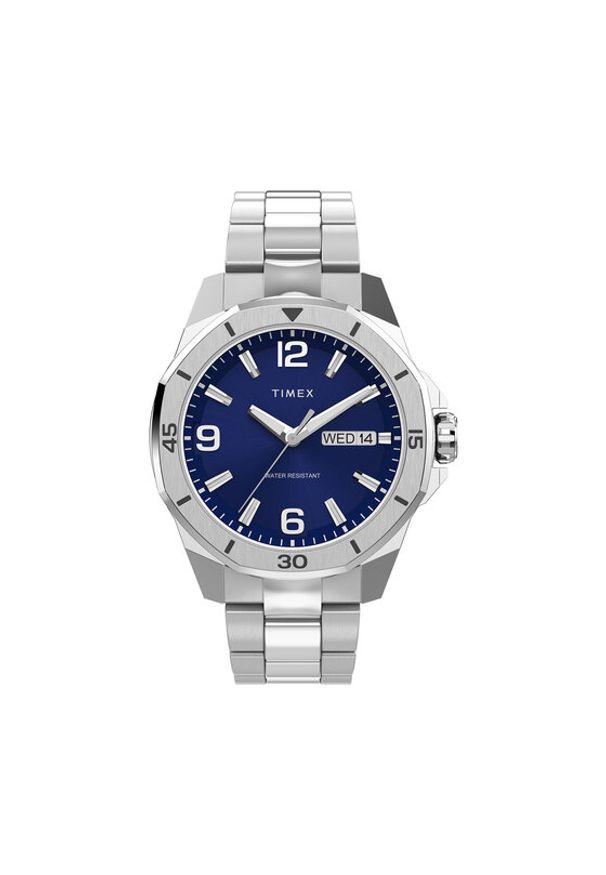 Timex Zegarek Essex TW2W79500 Srebrny. Kolor: srebrny