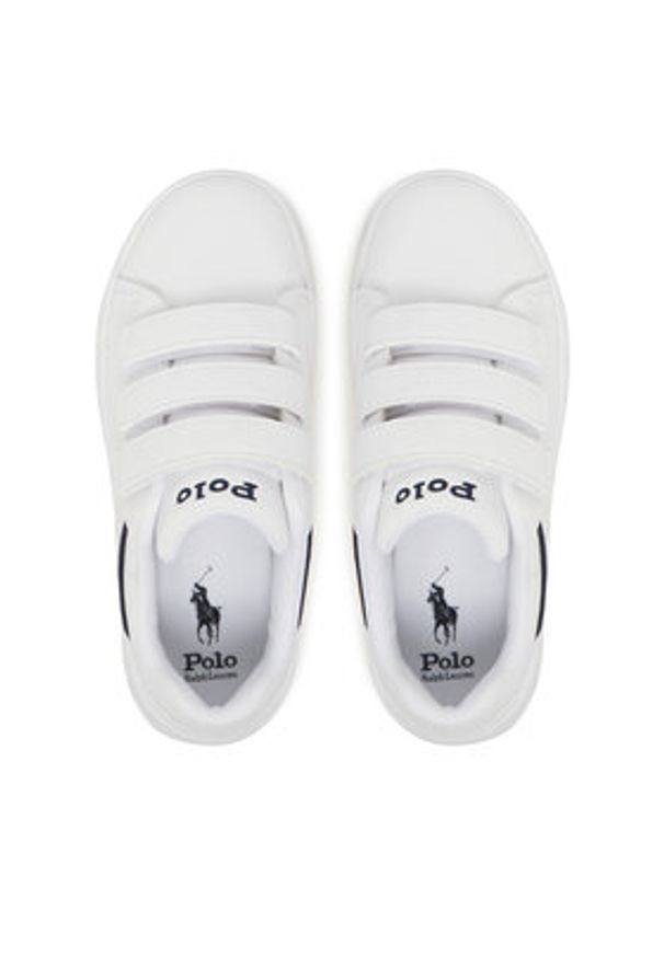 Polo Ralph Lauren Sneakersy Heritage Court IV Ezz Bear RL02939101 Biały. Kolor: biały. Materiał: skóra