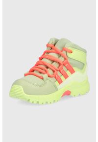 adidas TERREX buty dziecięce Mid GTX I. Nosek buta: okrągły. Zapięcie: sznurówki. Kolor: zielony. Materiał: guma. Technologia: Gore-Tex. Model: Adidas Terrex #5