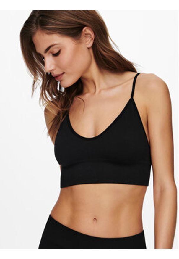 only - ONLY Biustonosz top Vicky 15201539 Czarny. Kolor: czarny. Materiał: syntetyk