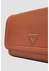 Guess - GUESS Brązowa torebka damska Noelle II. Kolor: brązowy. Materiał: skórzane. Styl: casual #6