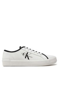 Calvin Klein Jeans Sneakersy Skater Vulcanized Low Cs Ml Mr YW0YW01453 Biały. Kolor: biały. Materiał: materiał