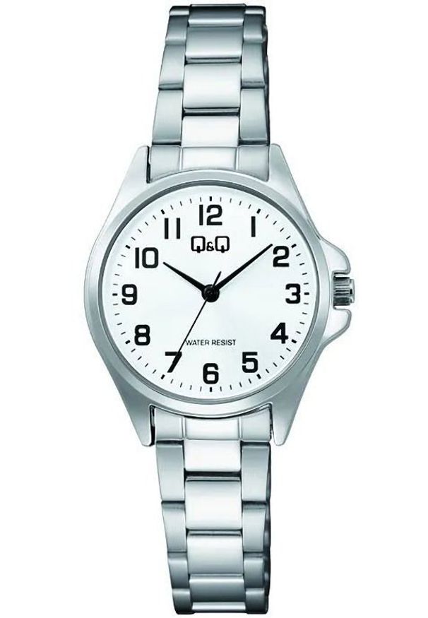 Zegarek Q&Q C37A-005P damski klasyczny biała tarcza cyfry .. Kolor: biały. Styl: klasyczny
