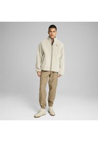 Puma - Męska dwustronna kurtka sherpa PUMA Alpine Snow White. Kolor: biały. Materiał: tkanina. Sport: turystyka piesza