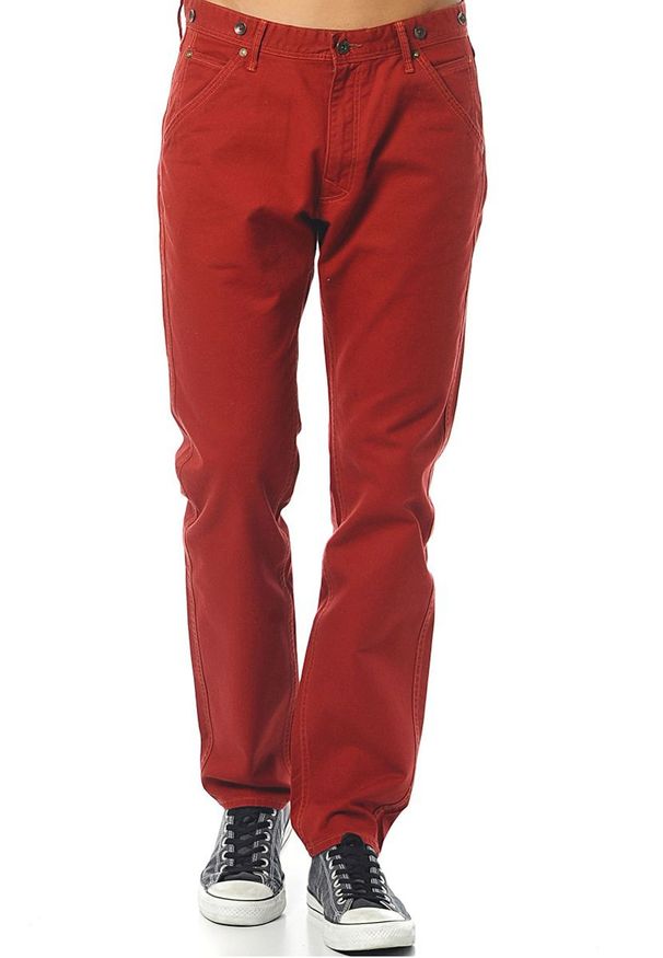Lee - LEE LOGGER MĘSKIE SPODNIE MATERIAŁOWE RUMBA RED L750GL55