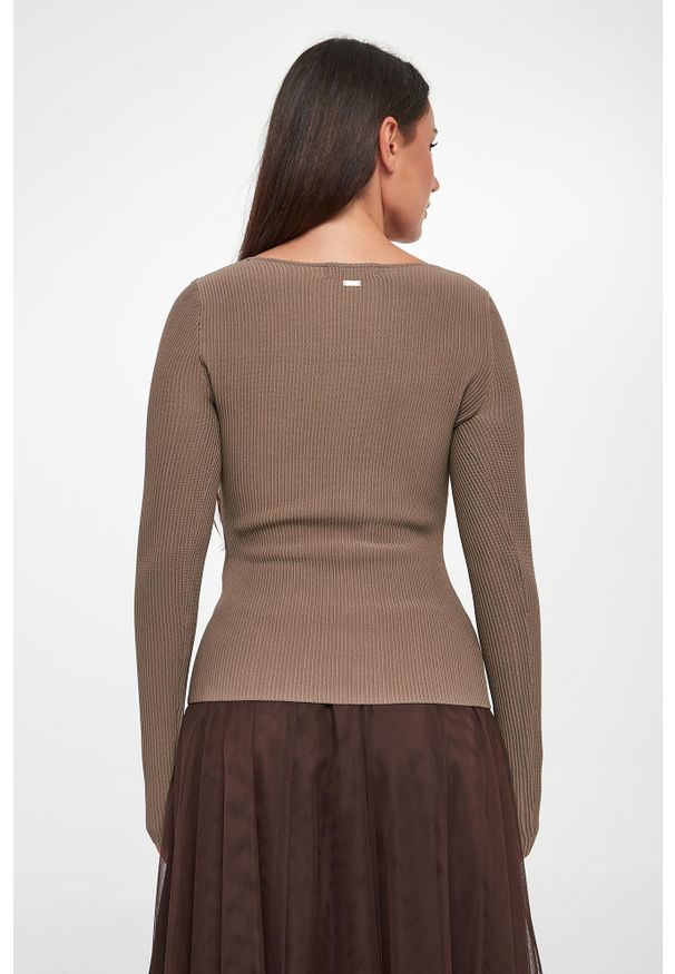 Armani Exchange - Bluzka damska w prażki ARMANI EXCHANGE