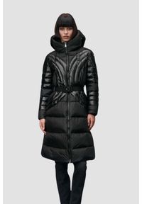 Blauer USA - BLAUER Czarny damski płaszcz Quincy Raincoat Long Jackets, Rozmiar M. Kolor: czarny. Materiał: poliamid, puch #3