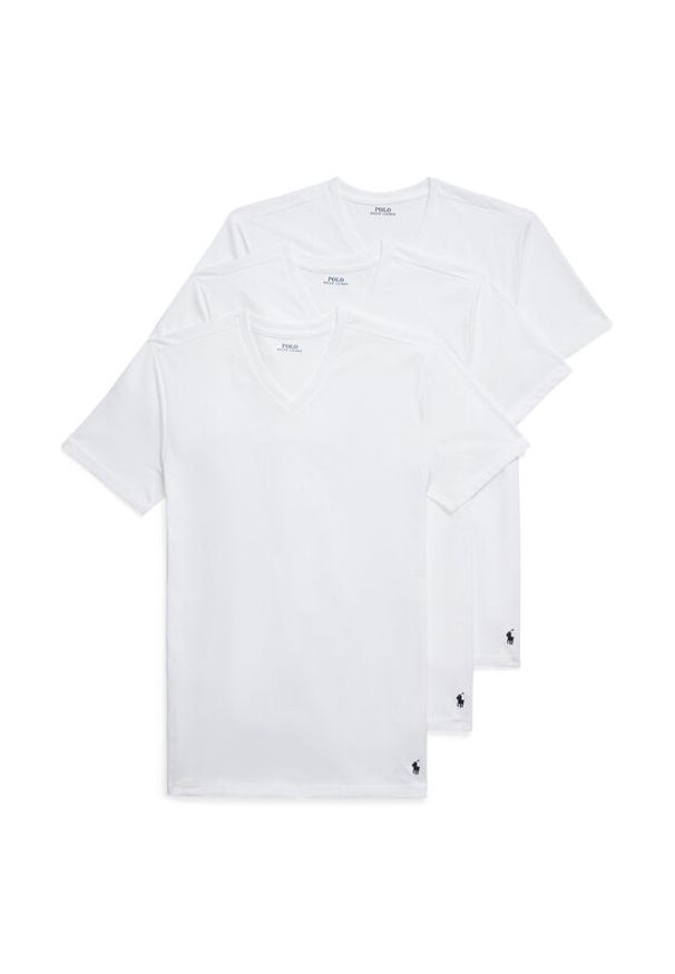 Polo Ralph Lauren Komplet t-shirtów 714936903001 Biały Slim Fit. Typ kołnierza: polo. Kolor: biały. Materiał: bawełna
