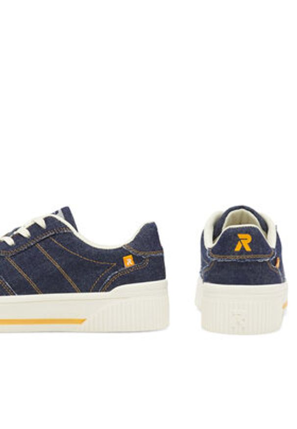 Rieker Revolution Lifestyle Sneakersy W0706-14 Granatowy. Kolor: niebieski. Materiał: materiał