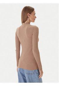 Kontatto Sweter 3M0814C Beżowy Regular Fit. Kolor: beżowy. Materiał: wiskoza, syntetyk #5