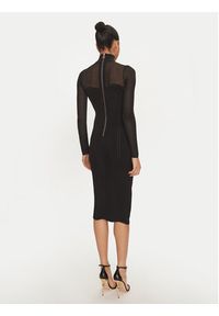 Elisabetta Franchi Sukienka codzienna AM-02B-46E2-V400 Czarny Slim Fit. Okazja: na co dzień. Kolor: czarny. Materiał: syntetyk. Typ sukienki: proste. Styl: casual #4