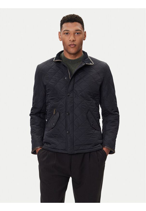 Barbour Kurtka przejściowa Powell MQU0281NY71 Granatowy Slim Fit. Kolor: niebieski. Materiał: syntetyk