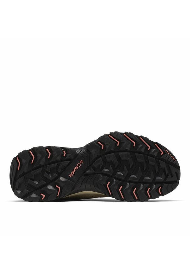 columbia - Buty trekkingowe damskie Columbia Redmond III. Kolor: czerwony. Materiał: skóra. Styl: sportowy