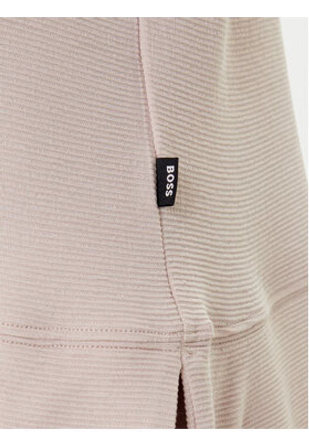 BOSS Bluzka Ottoman 50540029 Beżowy Relaxed Fit. Kolor: beżowy