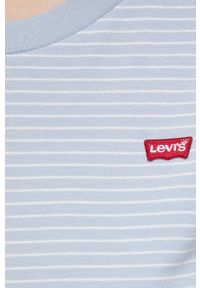 Levi's® - Levi's T-shirt bawełniany. Okazja: na co dzień, na spotkanie biznesowe. Kolor: niebieski. Materiał: bawełna. Styl: biznesowy, casual