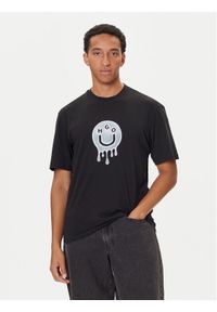 Hugo - HUGO T-Shirt Nedirix 50549162 Czarny Regular Fit. Kolor: czarny. Materiał: bawełna