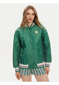 Fila Kurtka bomber Leme FAW0999 Zielony Oversize. Kolor: zielony. Materiał: syntetyk