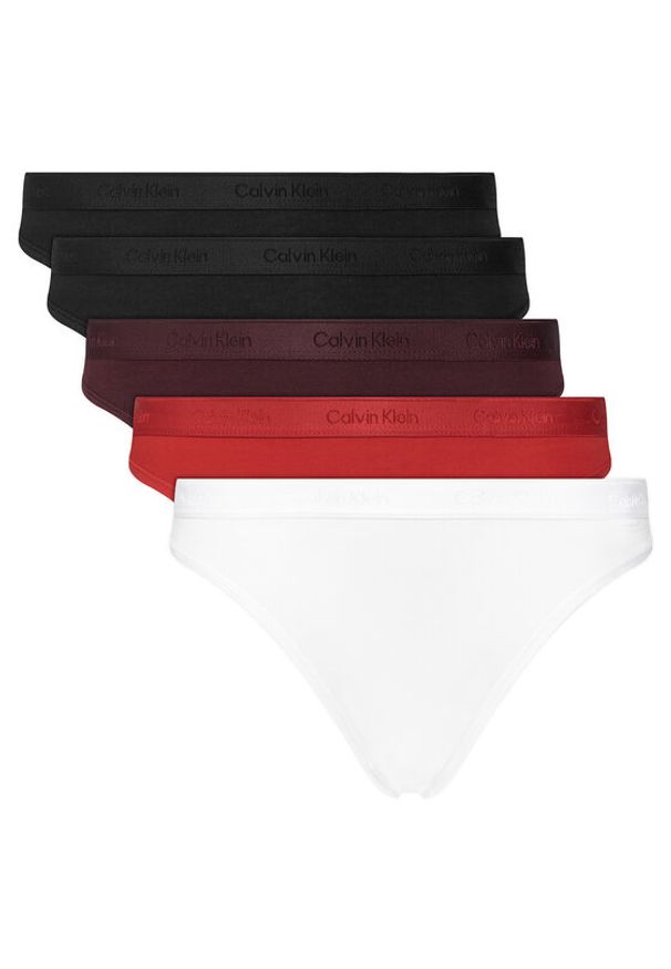 Calvin Klein Underwear Komplet 5 par fig klasycznych LV00QD5360 Kolorowy. Materiał: bawełna. Wzór: kolorowy