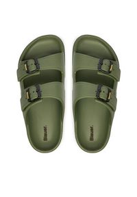 Blauer Klapki S6HOLLEY02/EVA Zielony. Kolor: zielony. Materiał: skóra #2