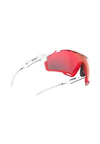 Rudy Project - Okulary RUDY PROJECT CUTLINE WHITE MATTE - MULTILASER RED POLAND VERSION. Kolor: czerwony, biały, wielokolorowy. Sport: turystyka piesza