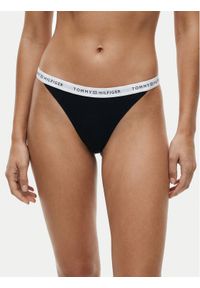 TOMMY HILFIGER - Tommy Hilfiger Stringi UW0UW06228 Czarny. Kolor: czarny. Materiał: bawełna #1