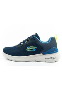 skechers - Buty sportowe sneakersy męskie Skechers Dynamight 2.0. Kolor: niebieski. Materiał: materiał. Sport: fitness