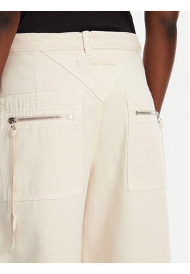 Pinko - PINKO Bermudy Pascal 105245 A2M8 Beżowy Relaxed Fit. Kolor: beżowy. Materiał: bawełna