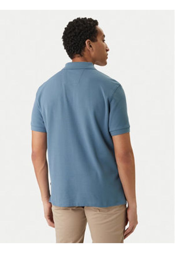 Nautica Polo Cabin NCCR0110 Niebieski Classic Fit. Typ kołnierza: polo. Kolor: niebieski. Materiał: bawełna