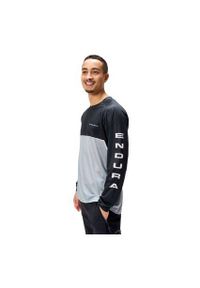 ENDURA - Longsleeve rowerowy męski Endura Core Printed. Kolor: czarny. Długość rękawa: długi rękaw