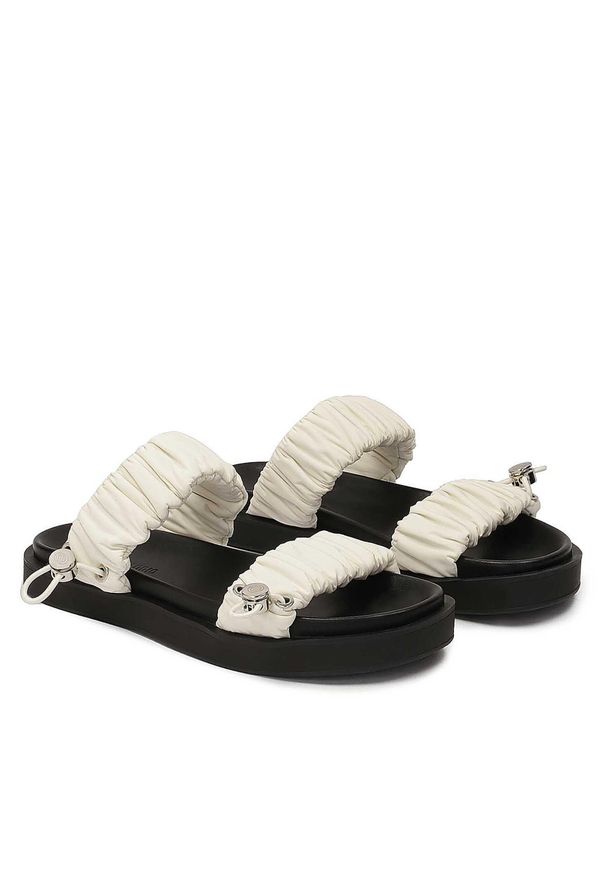 Klapki Kazar Studio Dona 80772-TK-B2 Kremowy. Kolor: kremowy