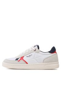 Pepe Jeans Sneakersy Kore Vintage M PMS30900 Biały. Kolor: biały. Materiał: zamsz, skóra