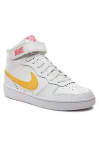 Nike Sneakersy Court Borough Mid 2 (GS) CD7782 112 Biały. Kolor: biały. Materiał: skóra. Model: Nike Court