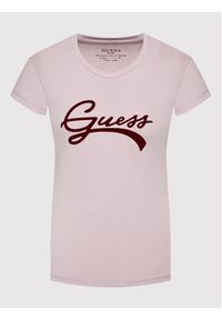 Guess T-Shirt W2BI66 J1311 Fioletowy Regular Fit. Kolor: fioletowy. Materiał: bawełna #5