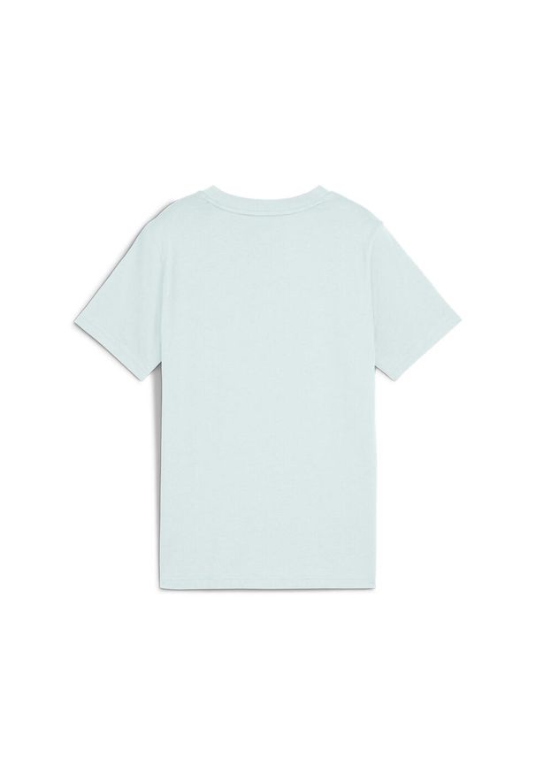 T-shirt z logo nr 1 dla dzieci Puma Essentials. Kolor: niebieski. Sport: joga i pilates