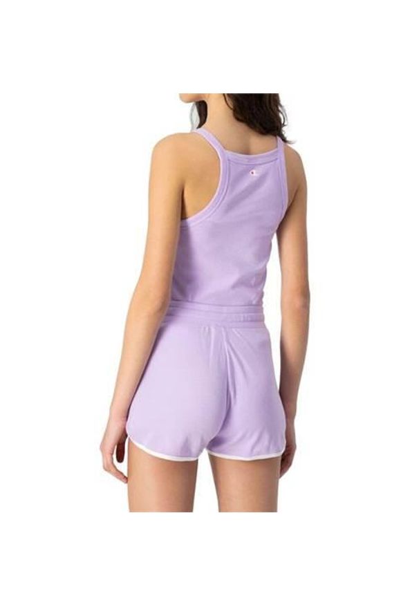 Koszulka sportowa damska Champion Tank Top. Kolor: fioletowy. Materiał: bawełna. Długość rękawa: bez rękawów