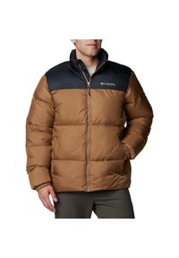 columbia - Kurtka sportowa męska Puffect III Jacket. Kolor: brązowy. Materiał: poliester. Sport: turystyka piesza