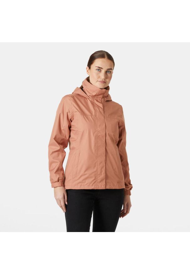 Kurtka impermeabilna damska Helly Hansen Aden. Kolor: brązowy. Materiał: syntetyk