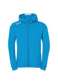 KEMPA - Dziecięca bluza dresowa z kapturem Kempa. Typ kołnierza: kaptur. Kolor: niebieski, czarny, biały, wielokolorowy. Materiał: dresówka. Wzór: kolorowy. Sport: piłka ręczna