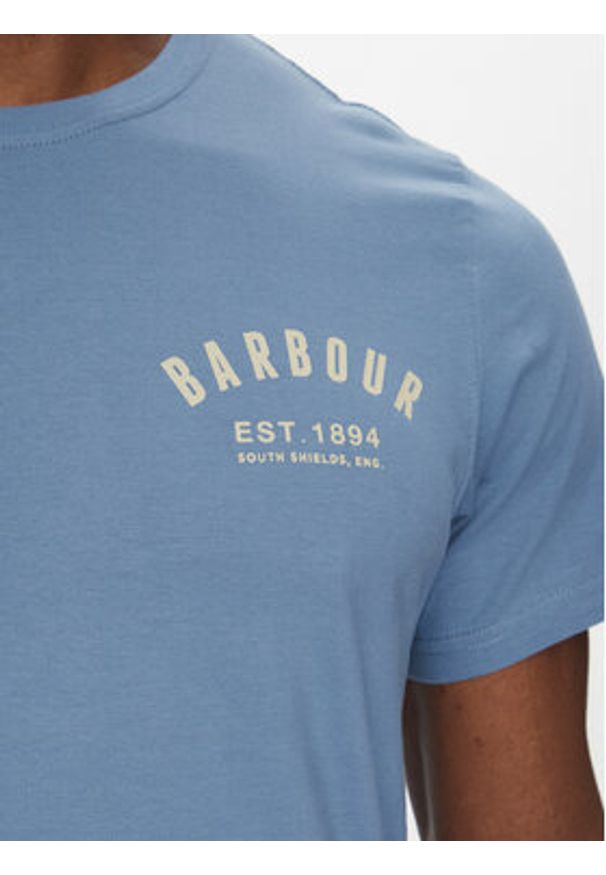 Barbour T-Shirt Preppy MTS0502BU27 Niebieski Tailored Fit. Kolor: niebieski. Materiał: bawełna